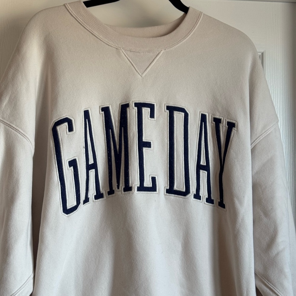 Abercrombie and Fitch Game Day Sunday Crew Sweatshirt XXL - Picture 7 of 9